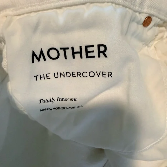 MOTHER Wide-Leg White Jeans - Picture 3 of 4